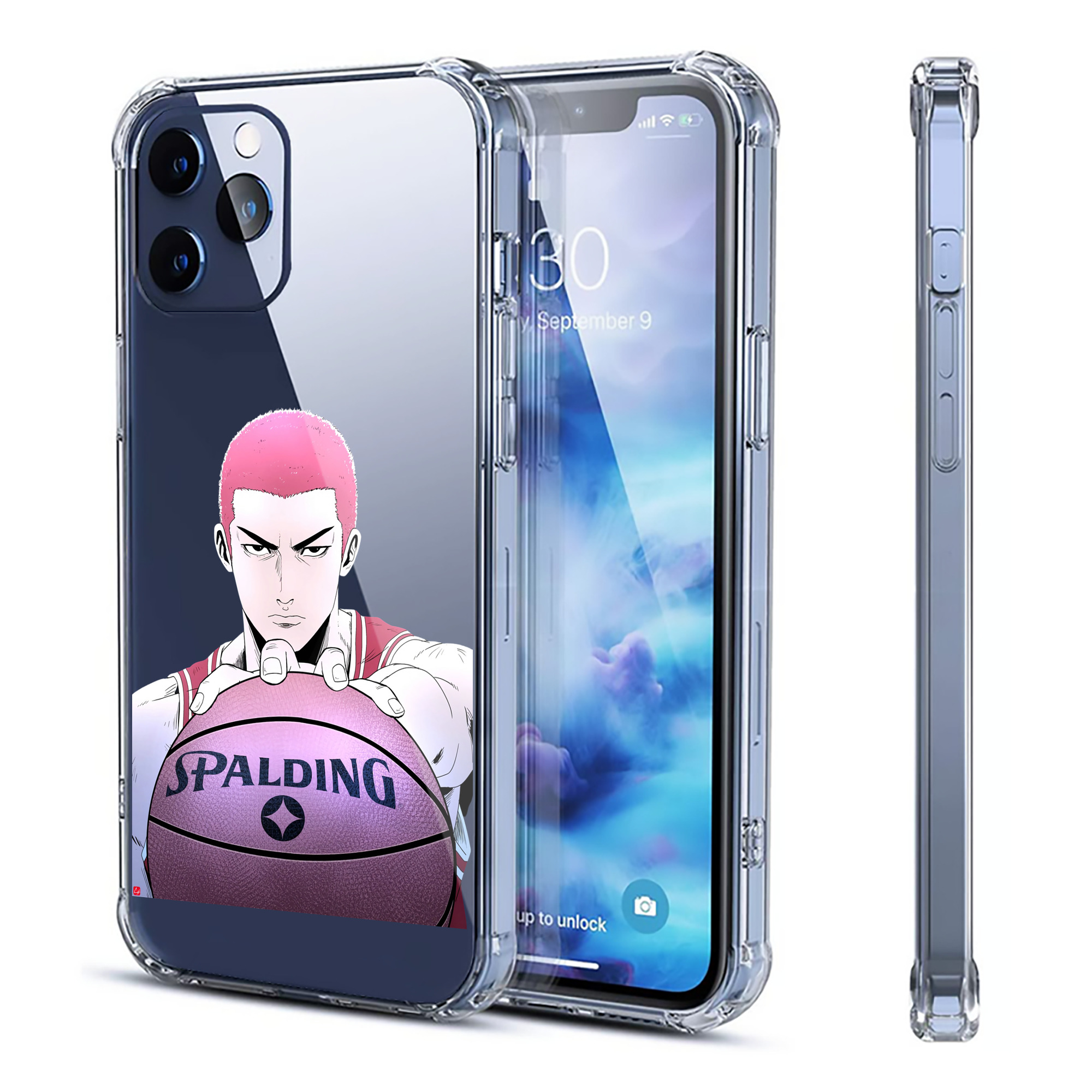 （画像用） SLAM DUNK／スラムダンク 【iPhone 12シリーズ対応】透明スマホケース（クリアソフトケース）
